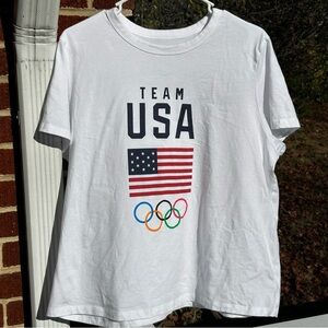 Team USA White Short Sleeve Tee